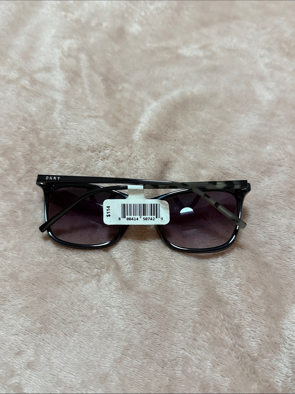 Dkny Black Sunglasses with Purple-Tinted Lenses - Picture 2 of 4